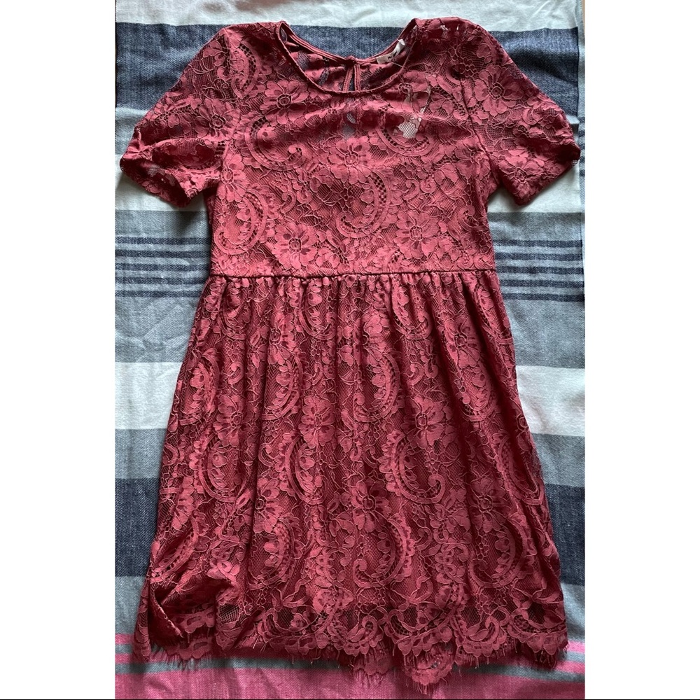 DENESSA LACE BABYDOLL MINI DRESS - Picture 6 of 8